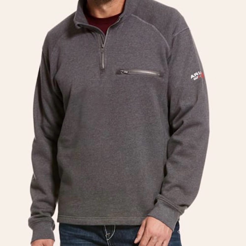 Ariat Charcoal FR Quarter-Zip Sweater